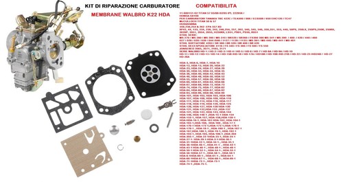 Kit membrane carburatore - membrane,